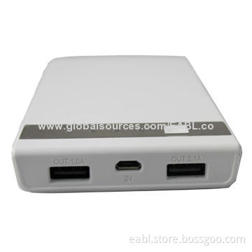 USB Mobile Phone Chargers, Ultra-digital Tablet Power Bank, High Capacity 10,000mAh, 4 LED Indicator